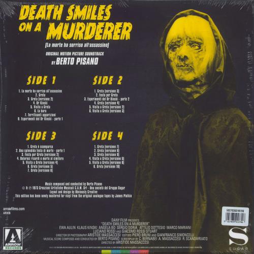 Original Soundtrack Death Smiles On a Murderer vinyl LP album (LP record) Italian OSTLPDE814375
