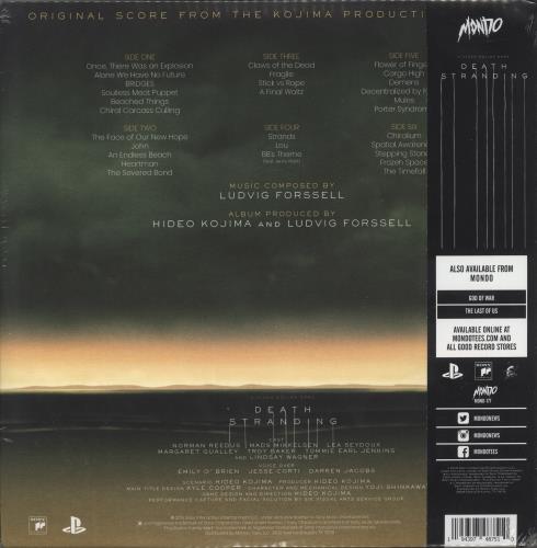 Original Soundtrack Death Stranding (Original Score) - 180gm Clear w/ Gold, Black & Red Splatter - Sealed 3-LP vinyl record set (Triple LP Album) US OST3LDE877487