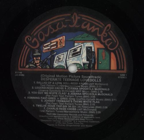 Original Soundtrack Desperate Teenage Lovedolls vinyl LP album (LP record) US OSTLPDE864083