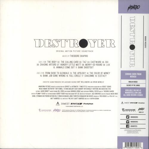 Original Soundtrack Destroyer - Clear with Purple Splatter Vinyl vinyl LP album (LP record) US OSTLPDE858343