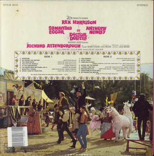 Original Soundtrack Doctor Dolittle - shrink vinyl LP album (LP record) US OSTLPDO832529