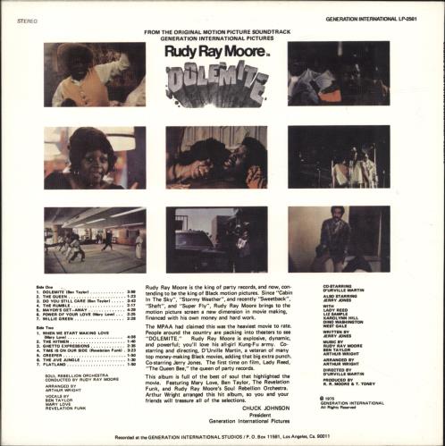 Original Soundtrack Dolemite vinyl LP album (LP record) US OSTLPDO695795