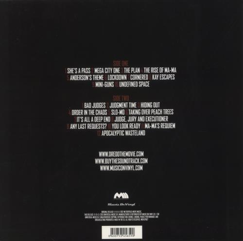 Original Soundtrack Dredd - 180g vinyl LP album (LP record) UK OSTLPDR858367