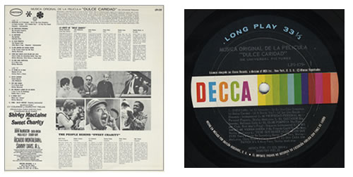 Original Soundtrack Dulce Caridad - Sweet Charity vinyl LP album (LP record) Mexican OSTLPDU381600