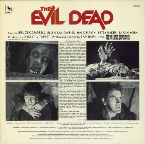 Original Soundtrack Evil Dead vinyl LP album (LP record) US OSTLPEV805884