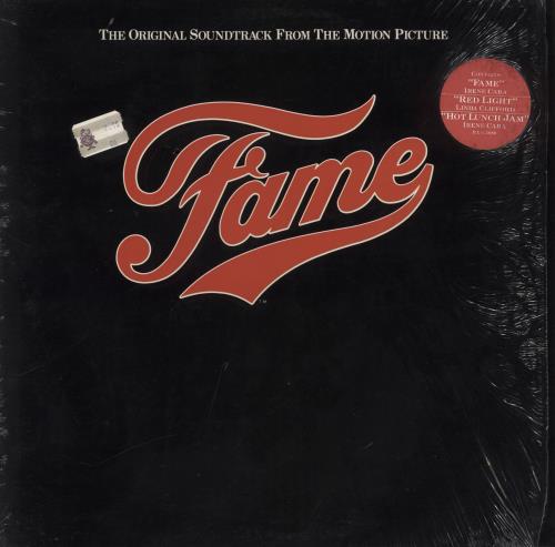 Original Soundtrack Fame + Opened Stickered Shrink vinyl LP album (LP record) US OSTLPFA823459