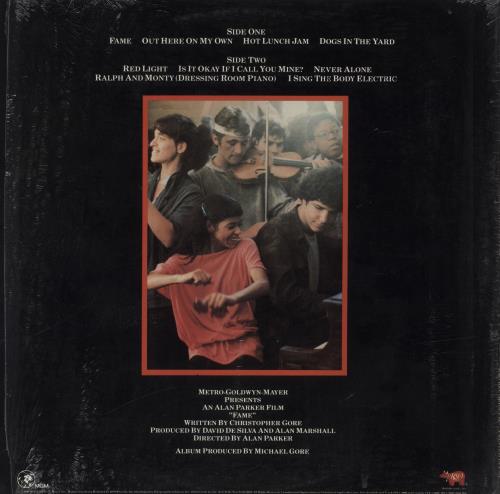 Original Soundtrack Fame + Opened Stickered Shrink vinyl LP album (LP record) US OSTLPFA823459