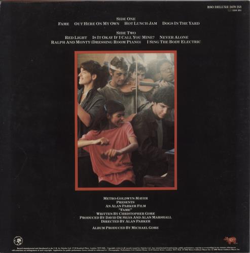 Original Soundtrack Fame vinyl LP album (LP record) UK OSTLPFA851470