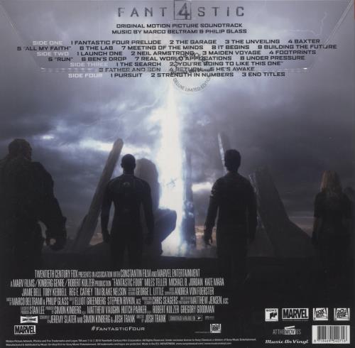 Original Soundtrack Fant4stic - Black & White Marbled  180 gram Vinyl - Numbered 2-LP vinyl record set (Double LP Album) UK OST2LFA859219