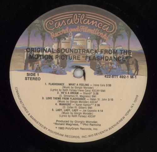 Original Soundtrack Flashdance vinyl LP album (LP record) US OSTLPFL716022