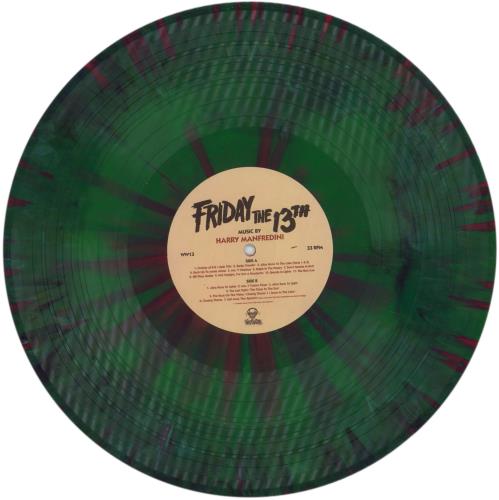 Original Soundtrack Friday The 13th - 180g Green with Red Splatter Vinyl vinyl LP album (LP record) US OSTLPFR856877