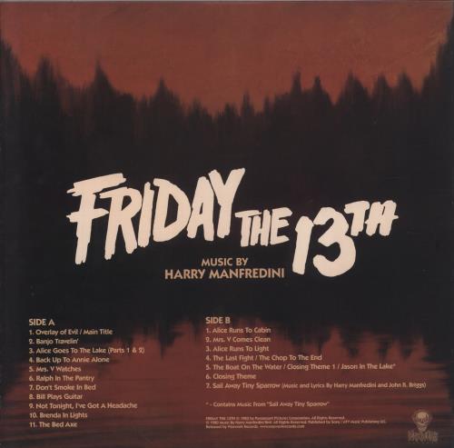 Original Soundtrack Friday The 13th - 180g Green with Red Splatter Vinyl vinyl LP album (LP record) US OSTLPFR856877