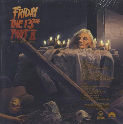 Original Soundtrack Friday The 13th Part II - Blue & Red Splatter Vinyl + Stickered Shrink vinyl LP album (LP record) US OSTLPFR790979