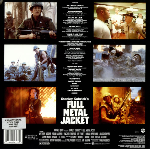 Original Soundtrack Full Metal Jacket vinyl LP album (LP record) German OSTLPFU518259