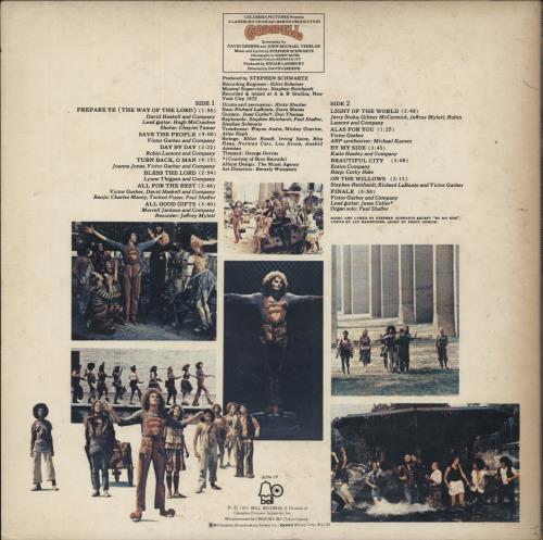 Original Soundtrack Godspell vinyl LP album (LP record) Japanese OSTLPGO873218