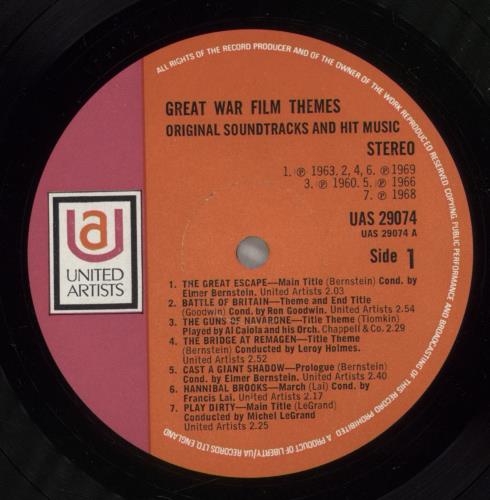Original Soundtrack Great War Film Themes vinyl LP album (LP record) UK OSTLPGR740842