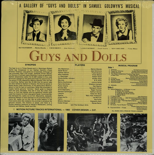 Original Soundtrack Guys And Dolls - Sealed vinyl LP album (LP record) US OSTLPGU580898