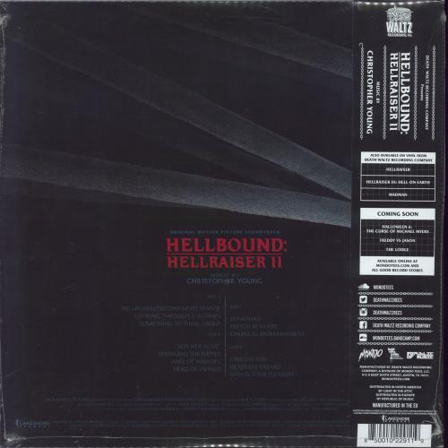 Original Soundtrack Hellraiser II: Hellbound 2-LP vinyl record set (Double LP Album) US OST2LHE815180
