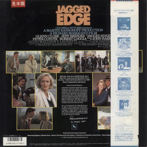 Original Soundtrack Jagged Edge vinyl LP album (LP record) Japanese OSTLPJA883758