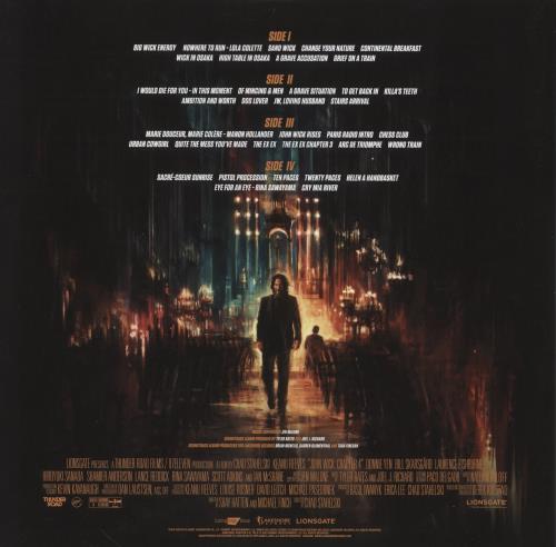 Original Soundtrack John Wick Chapter 4 - Transparent Orange Vinyl 2-LP vinyl record set (Double LP Album) UK OST2LJO863741