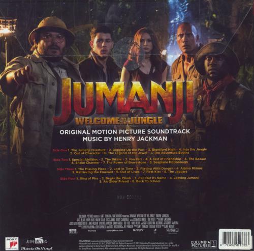 Original Soundtrack Jumanji: Welcome To The Jungle - Silver & Black Marbled vinyl 2-LP vinyl record set (Double LP Album) UK OST2LJU823217