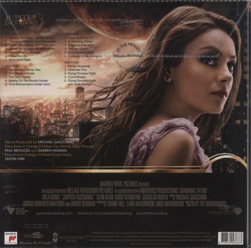 Original Soundtrack Jupiter Ascending - 180gm Orange & Black Marbled Vinyl 2-LP vinyl record set (Double LP Album) Dutch OST2LJU869151