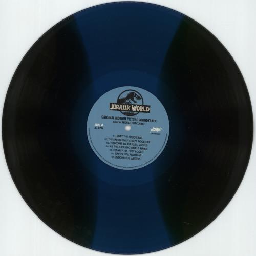 Original Soundtrack Jurassic World - 180gm Green Translucent With Blue Stripe Vinyl 2-LP vinyl record set (Double LP Album) US OST2LJU857902
