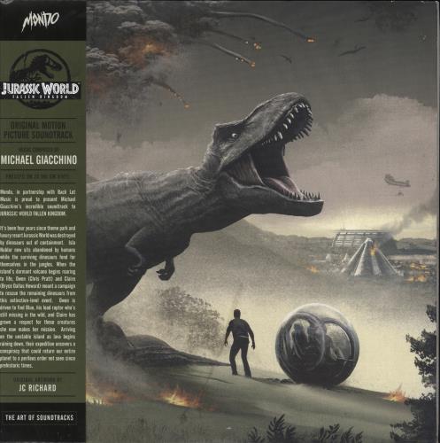 Original Soundtrack Jurassic World: Fallen Kingdom - 180gm Indo-Raptor Vinyl 2-LP vinyl record set (Double LP Album) US OST2LJU812659