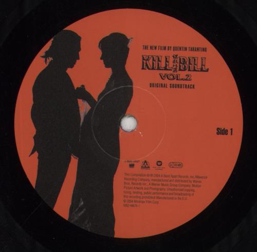 Original Soundtrack Kill Bill Vol .2 vinyl LP album (LP record) US OSTLPKI850012