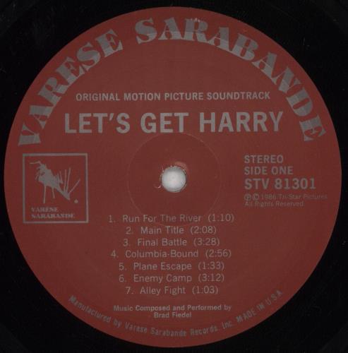 Original Soundtrack Let's Get Harry vinyl LP album (LP record) US OSTLPLE825956