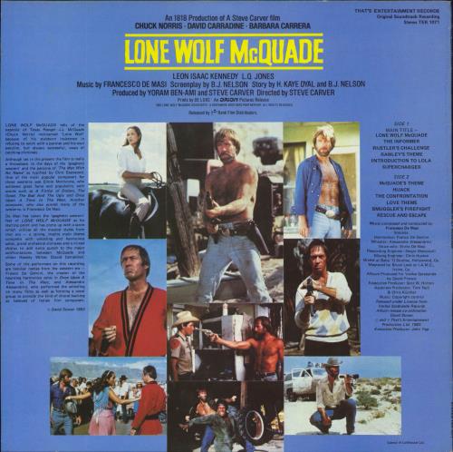 Original Soundtrack Lone Wolf McQuade vinyl LP album (LP record) UK OSTLPLO809653