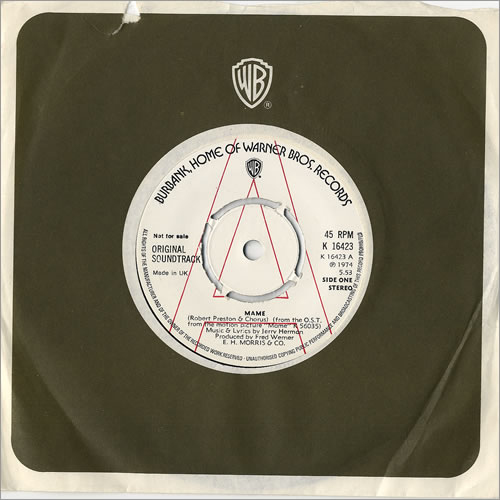 Original Soundtrack Mame 7" vinyl single (7 inch record / 45) UK OST07MA480594
