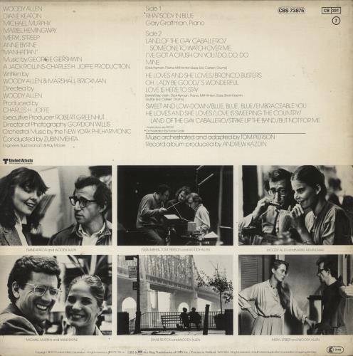 Original Soundtrack Manhattan vinyl LP album (LP record) German OSTLPMA502231