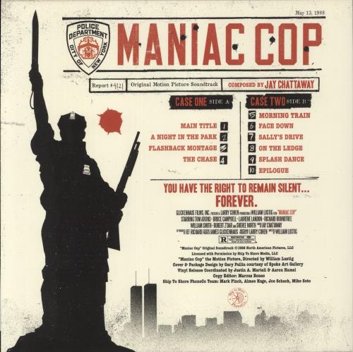 Original Soundtrack Maniac Cop - Red Vinyl vinyl LP album (LP record) US OSTLPMA888606