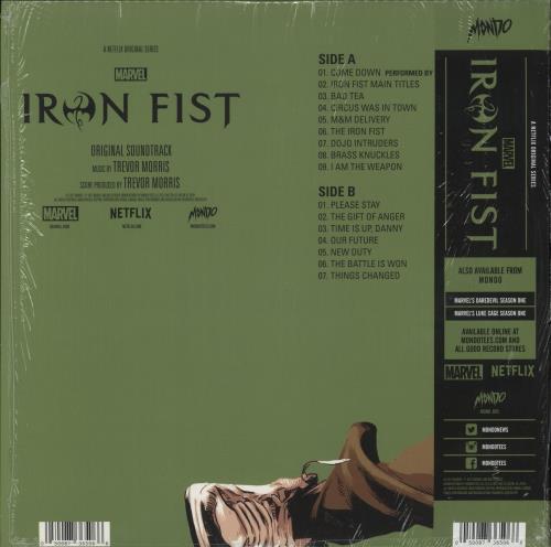 Original Soundtrack Marvel's Iron Fist vinyl LP album (LP record) US OSTLPMA879087