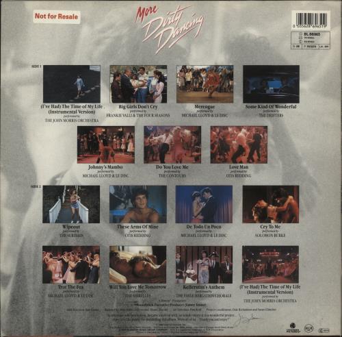 Original Soundtrack More Dirty Dancing vinyl LP album (LP record) German OSTLPMO884475