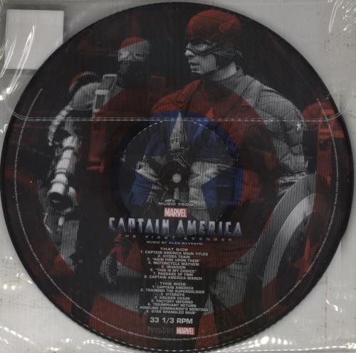 Original Soundtrack Music From Marvel Captain America - The First Avenger picture disc LP (vinyl picture disc album) US OSTPDMU856704