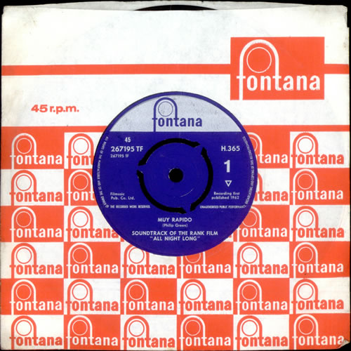 Original Soundtrack Muy Rapido 7" vinyl single (7 inch record / 45) UK OST07MU504319