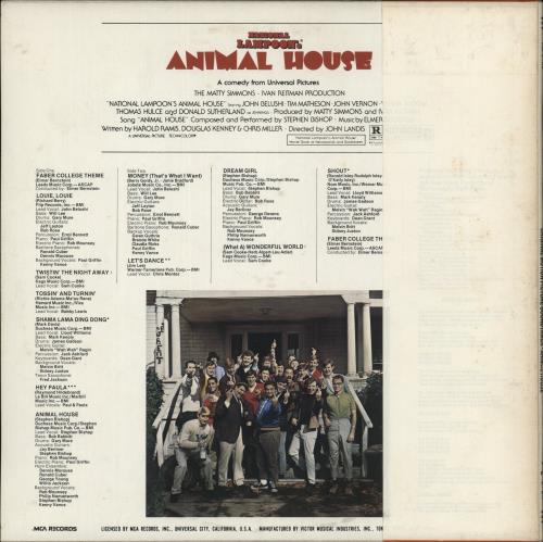 Original Soundtrack National Lampoon's Animal House vinyl LP album (LP record) Japanese OSTLPNA873275