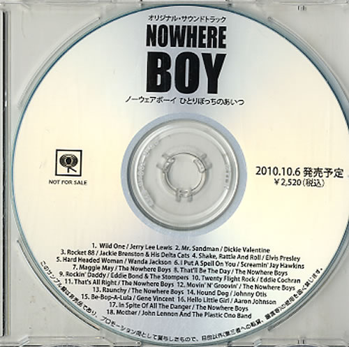 Original Soundtrack Nowhere Boy CD-R acetate Japanese OSTCRNO628558