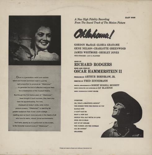 Original Soundtrack Oklahoma! - 80s vinyl LP album (LP record) UK OSTLPOK759505