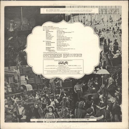 Original Soundtrack Oliver! vinyl LP album (LP record) Israeli OSTLPOL699936