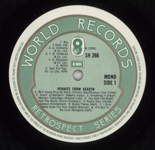 Original Soundtrack Pennies From Heaven vinyl LP album (LP record) UK OSTLPPE457262