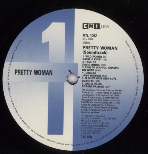 Original Soundtrack Pretty Woman - Hype Sticker vinyl LP album (LP record) UK OSTLPPR874441