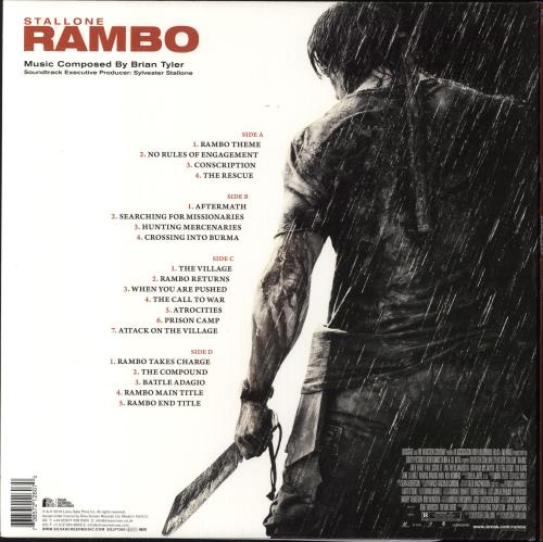 Original Soundtrack Rambo - Transparent With Camouflage Splatter 2-LP vinyl record set (Double LP Album) UK OST2LRA817384