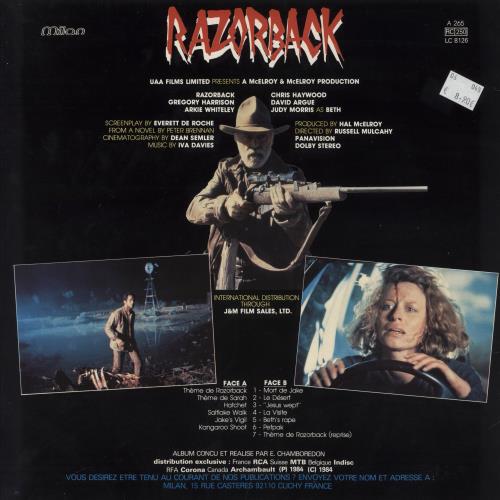 Original Soundtrack Razorback vinyl LP album (LP record) French OSTLPRA826073