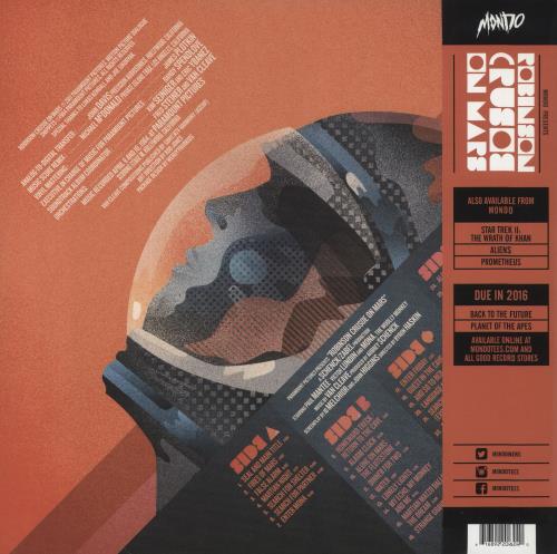 Original Soundtrack Robinson Crusoe On Mars - Blue Vinyl and Red Vinyl 2-LP vinyl record set (Double LP Album) US OST2LRO858245