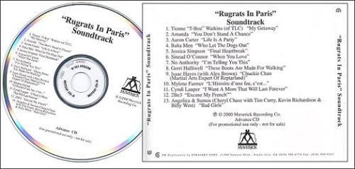 Original Soundtrack Rugrats In Paris CD-R acetate US OSTCRRU169160