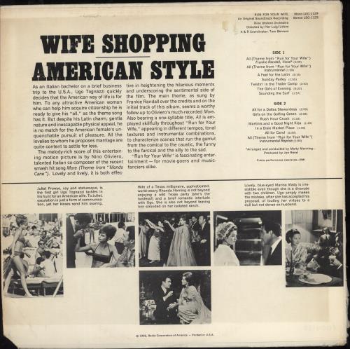 Original Soundtrack Run For Your Wife vinyl LP album (LP record) US OSTLPRU779103