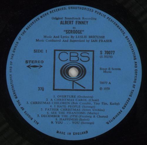 Original Soundtrack Scrooge vinyl LP album (LP record) UK OSTLPSC475781